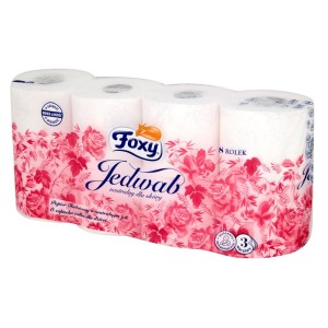 PAPIER TOALETOWY FOXY JEDWAB 8 szt.