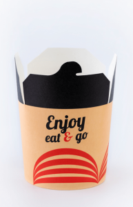 FOOD BOX PAPIEROWY 750 ml ENJOY CZARNY 50 szt.
