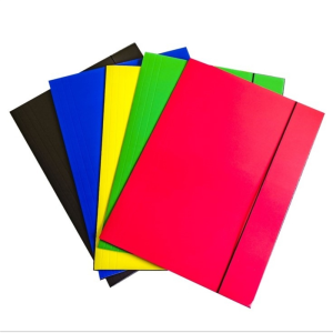 TECZKA Z GUMKĄ PAPIEROWA A-4 KOLOR MIX WEKTOR