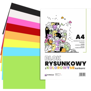 BLOK RYSUNKOWY A-4 KOLOR 16 k. WEKTOR