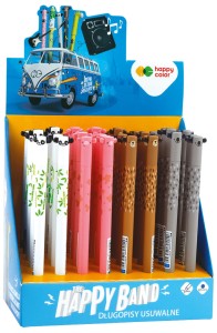 Długopis wymazywalny USZATKI 0.5mm HAPPY COLOR