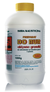 Soda kaustyczna do udrażniania ARA 1kg.