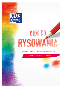 Blok rysunkowy Oxford 20k. biały