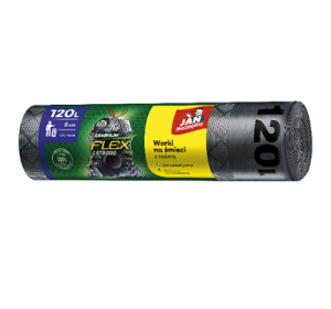 Worki na śmieci 120 l a'8 z taśmą Magnum Jan Niezbędny