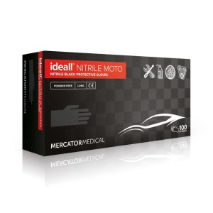 Rękawice nitrylowe Moto Pro czarne L