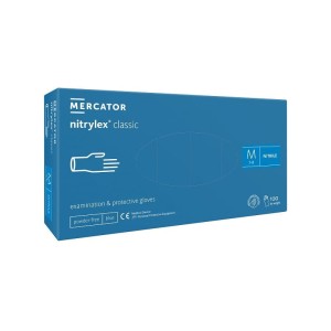 Rękawice nitrylowe Classic niebieskie M
