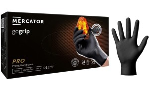 Rękawice nitrylowe GoGrip czarne L