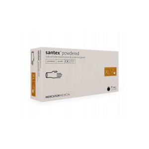 Rękawice lateksowe pudrowane Santex XL