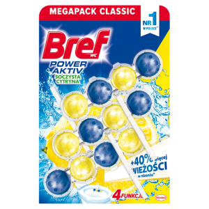 WC KOSZYK BREF 4FUNCTION 3X50g LEMON