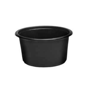 POJEMNIK PP OKRĄGŁY CZARNY ⌀115 mm 450 ml D-8117C 50 szt.