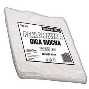 REKLAMÓWKA 40X80 51 µm 50szt.WOLNA OD OPŁAT